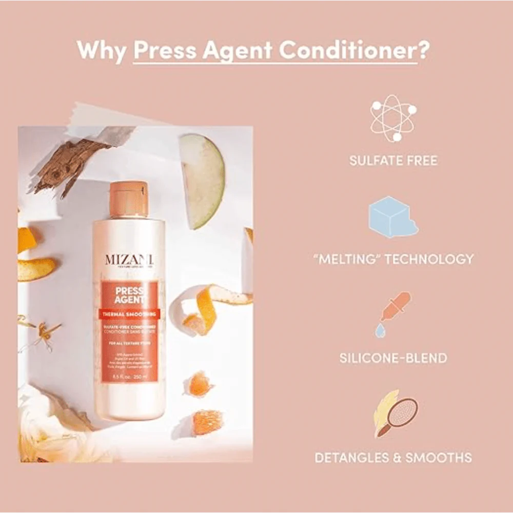 Mizani Press Agent Sulfate-Free Conditioner - Heat Styling 33.8oz - Image 3