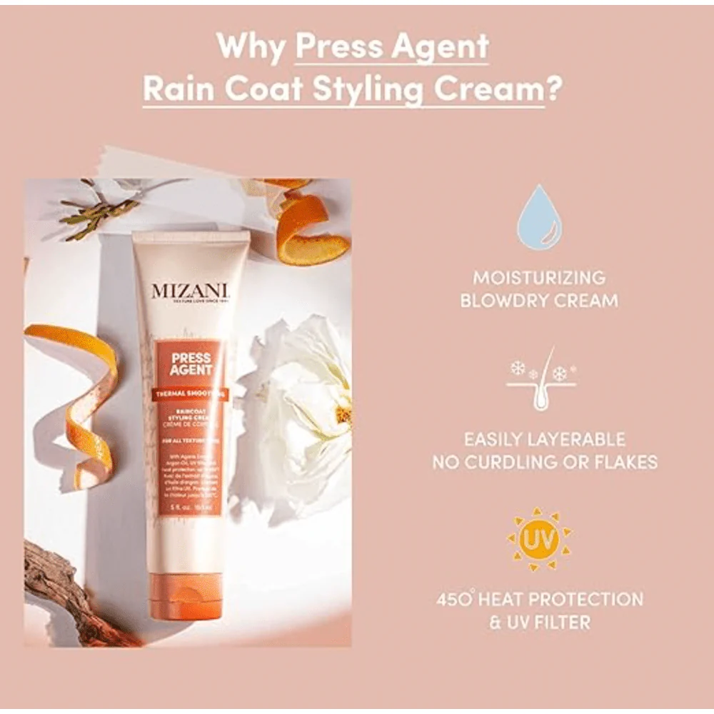 Mizani Press Agent Thermal Smoothing Cream - Frizz Control 5oz - Image 2