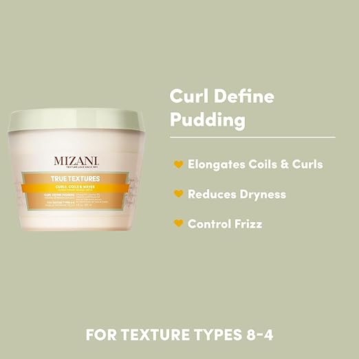 Mizani True Textures Curl Define Pudding - Moisturizing 8oz - Image 3