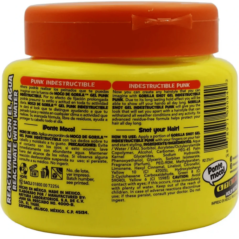 Moco de Gorila Hair Gel – Strong Hold – 9.52oz - Image 2