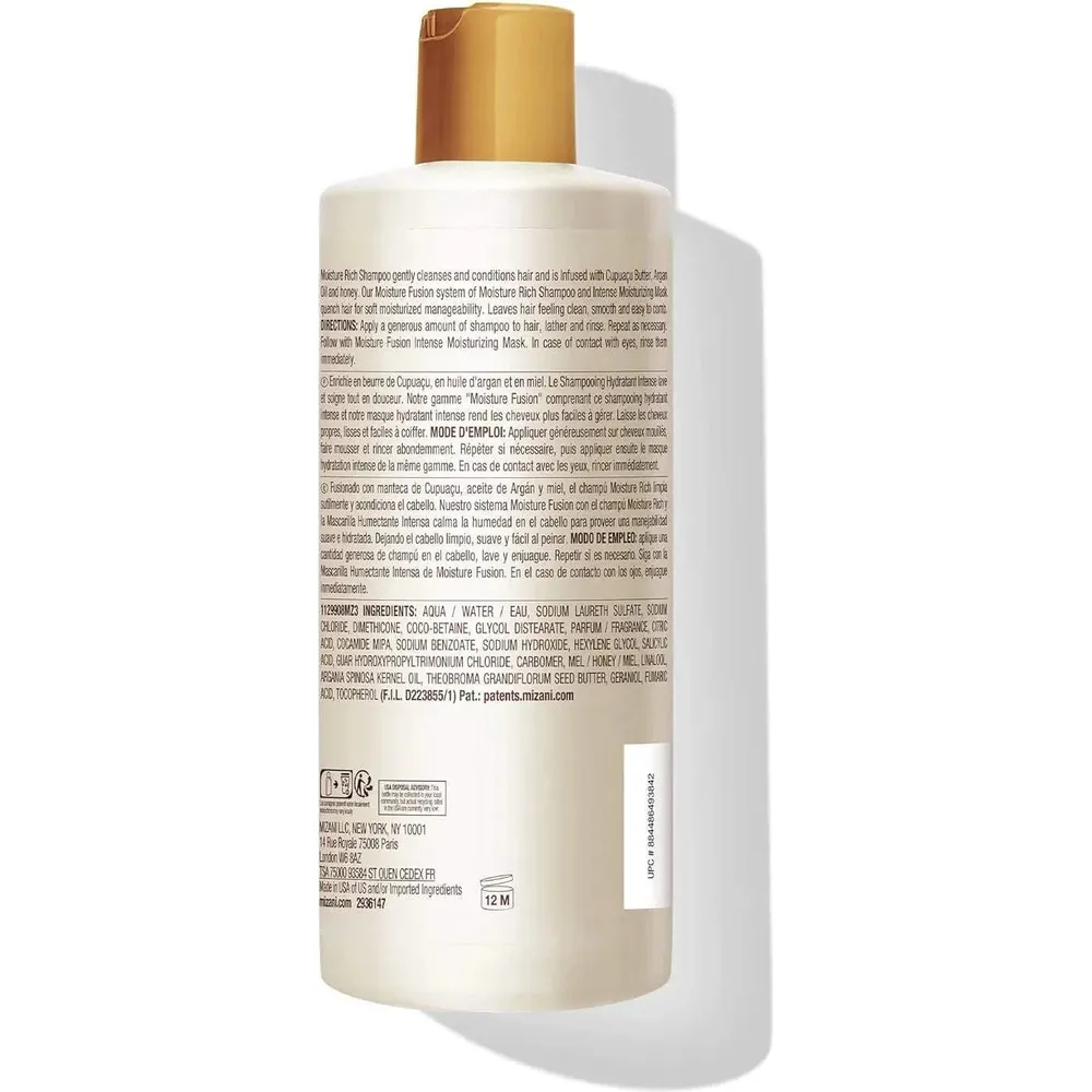 Mizani Moisture Fusion Shampoo - Hydrating for Curly Hair 16.9oz - Image 2