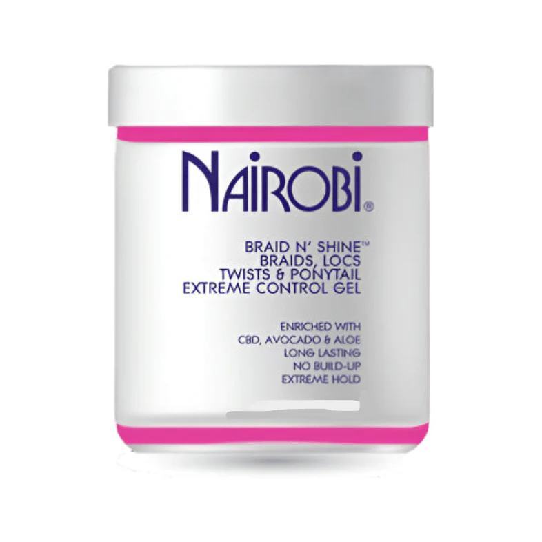 Nairobi Braid N’ Shine Control Gel - Extreme Hold 4oz/16oz