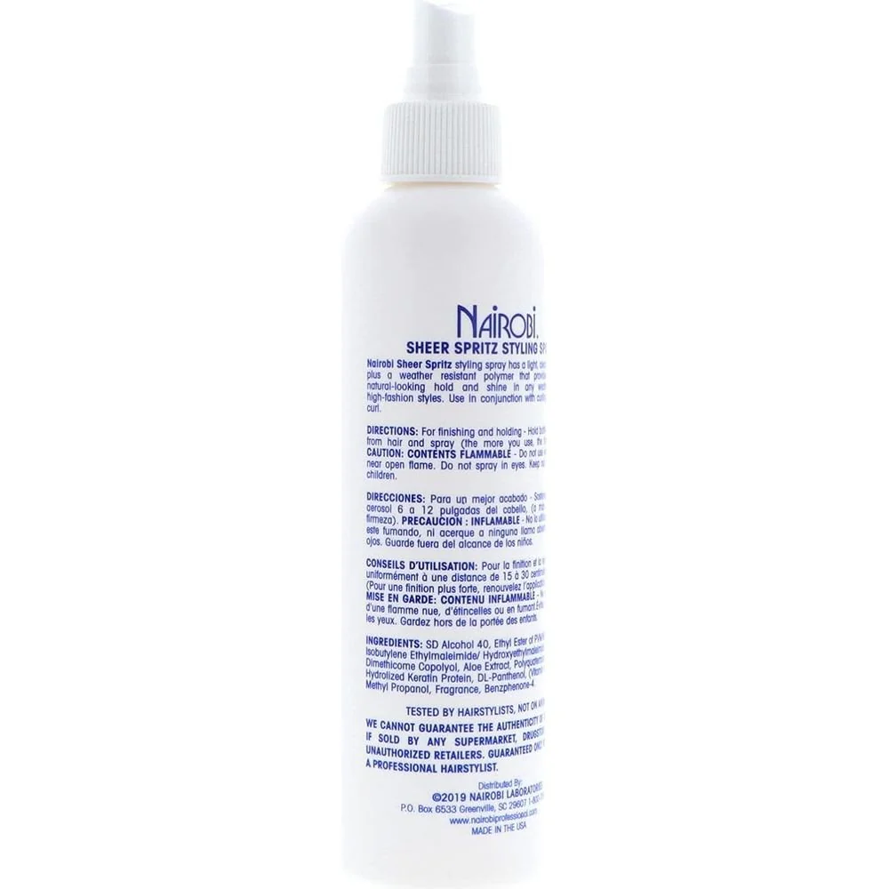 Nairobi Sheer Spritz Hair Spray 8 oz - Image 3