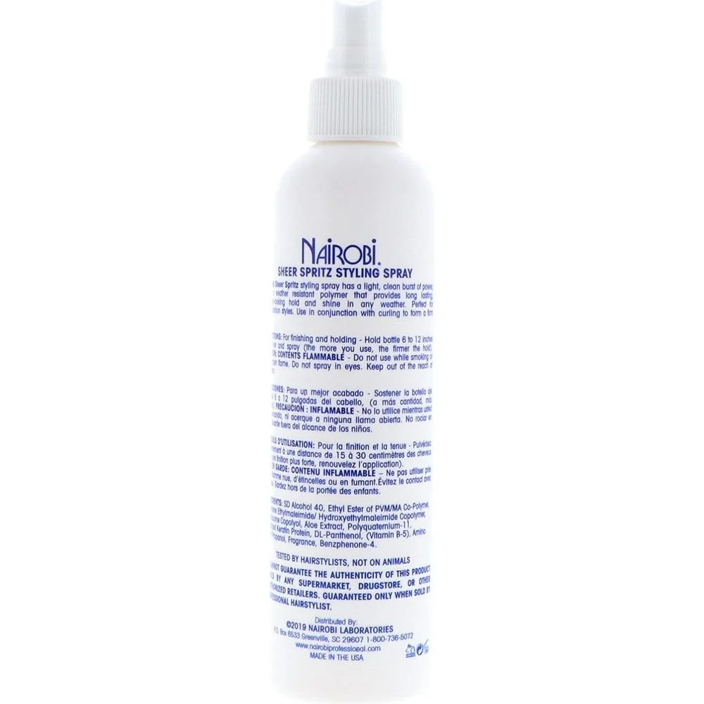 Nairobi Sheer Spritz Hair Spray 8 oz - Image 4