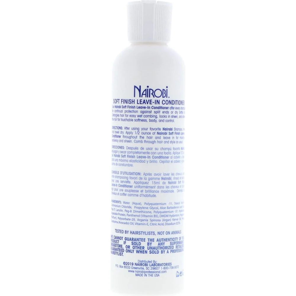 Nairobi Soft Finish Leave-In Conditioner - Hydrating 8oz - Image 4