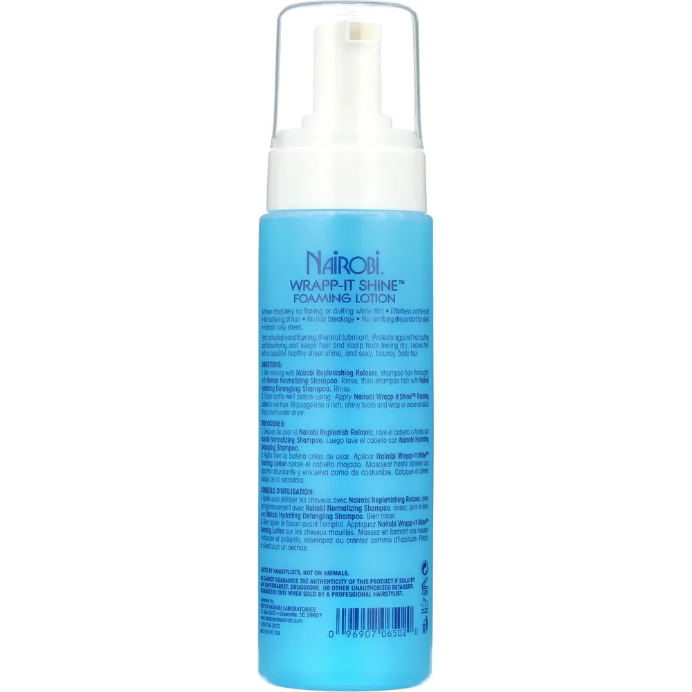 Nairobi Wrapp-It Shine Foaming Lotion - Styling Hold and Shine 8 Oz - Image 4