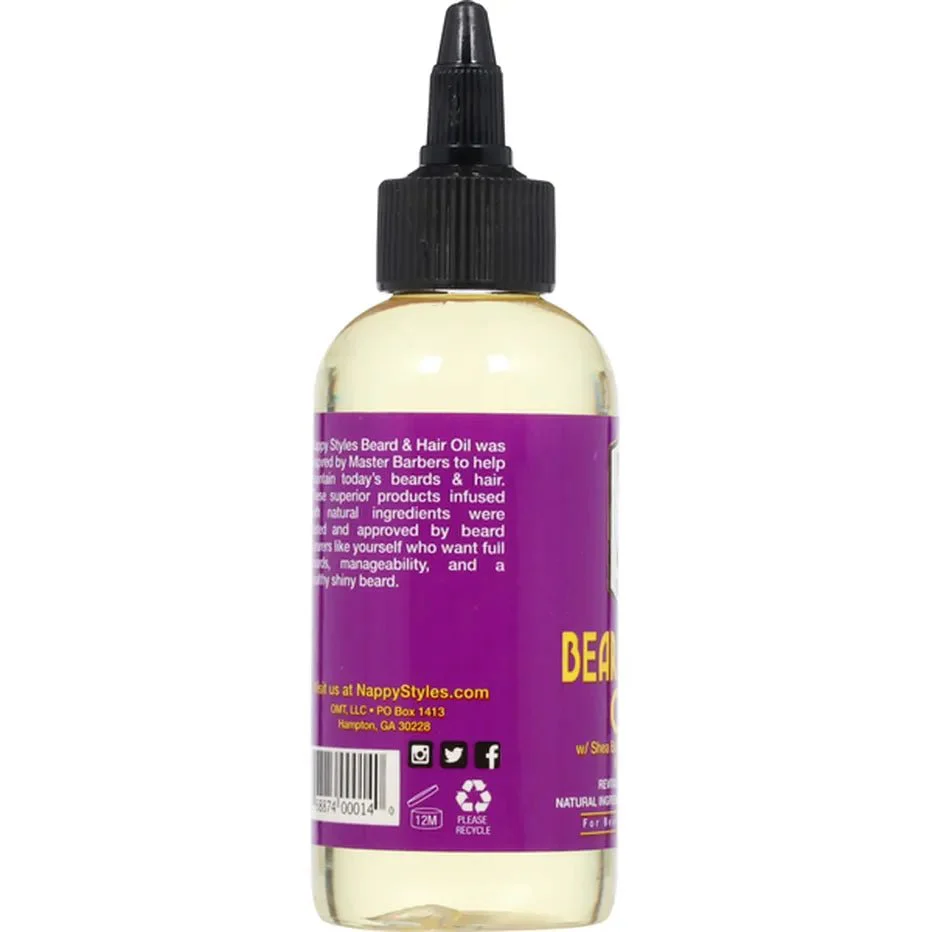 Nappy Styles Beard & Hair Oil  – 4 oz - Image 4
