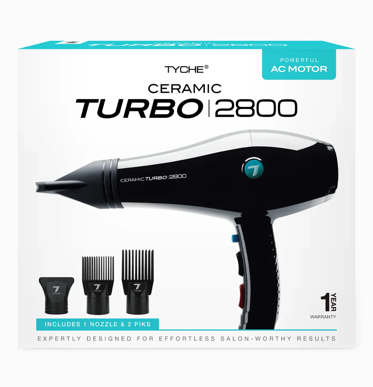 Nicka K Ceramic Turbo 2800 Hair Dryer β AC Motor - Image 4