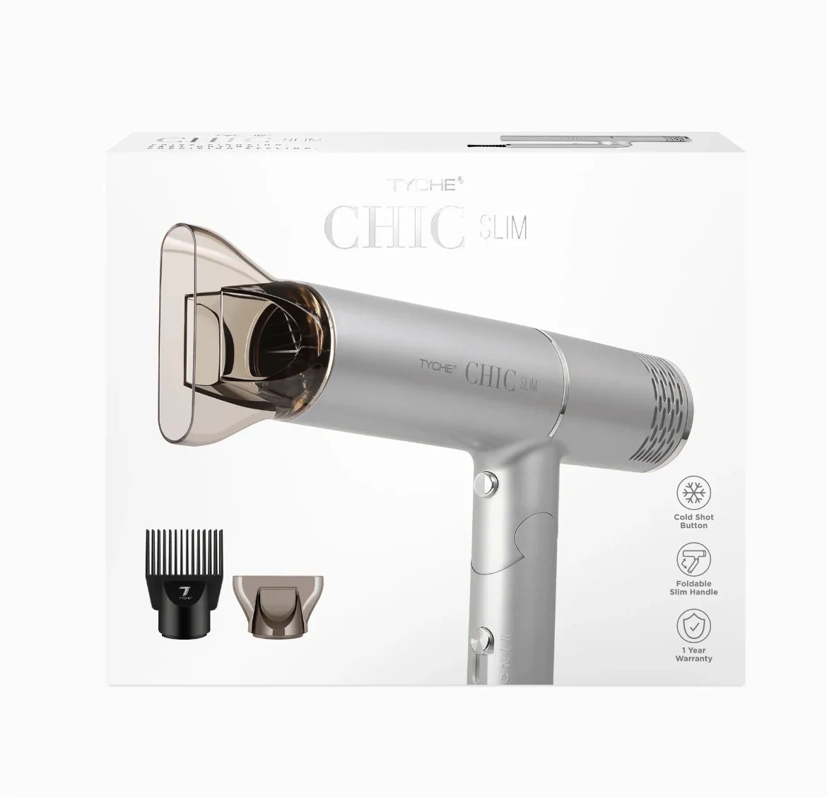 Nicka K New York Chic Slim Foldable Dryer - 2 Attachments - Image 4