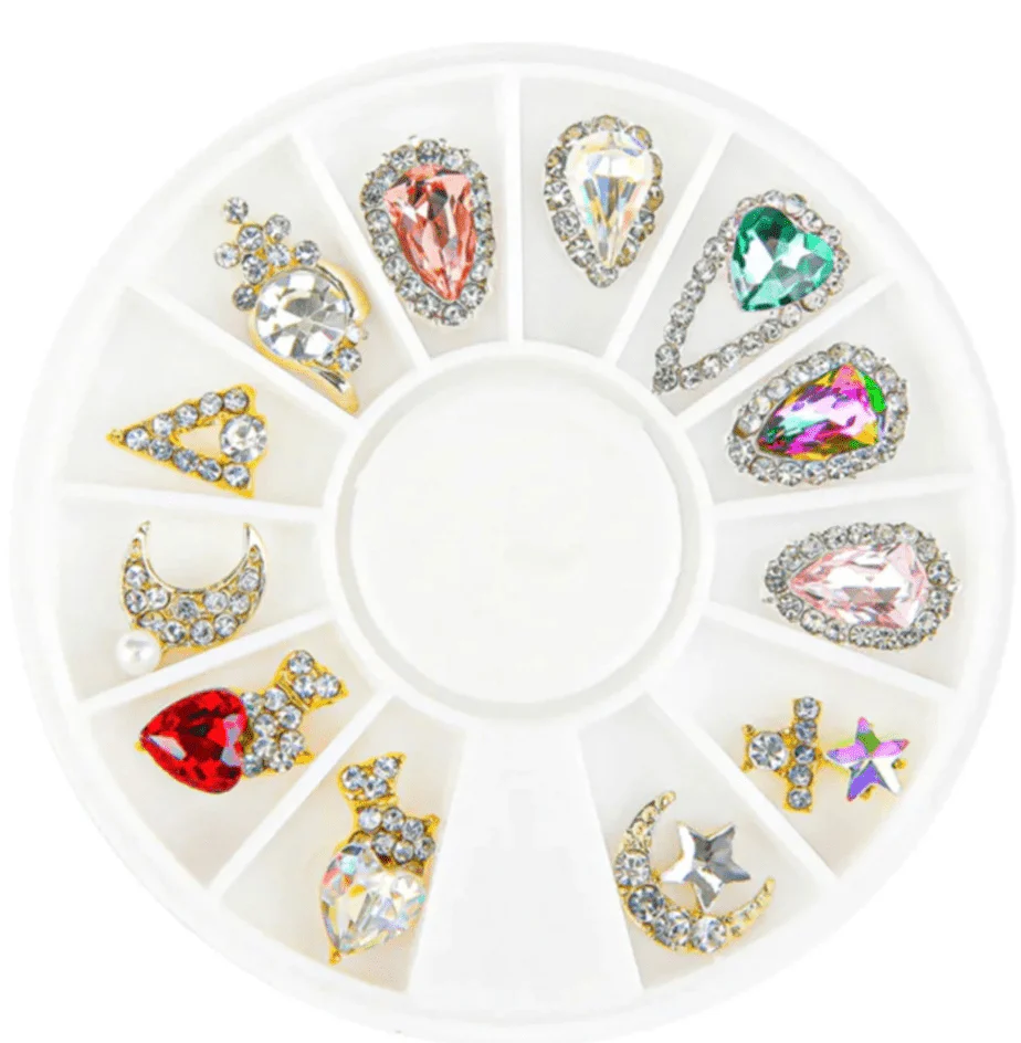 Nicka K New York Nail Art DIY Rhinestone Round Case - Image 8