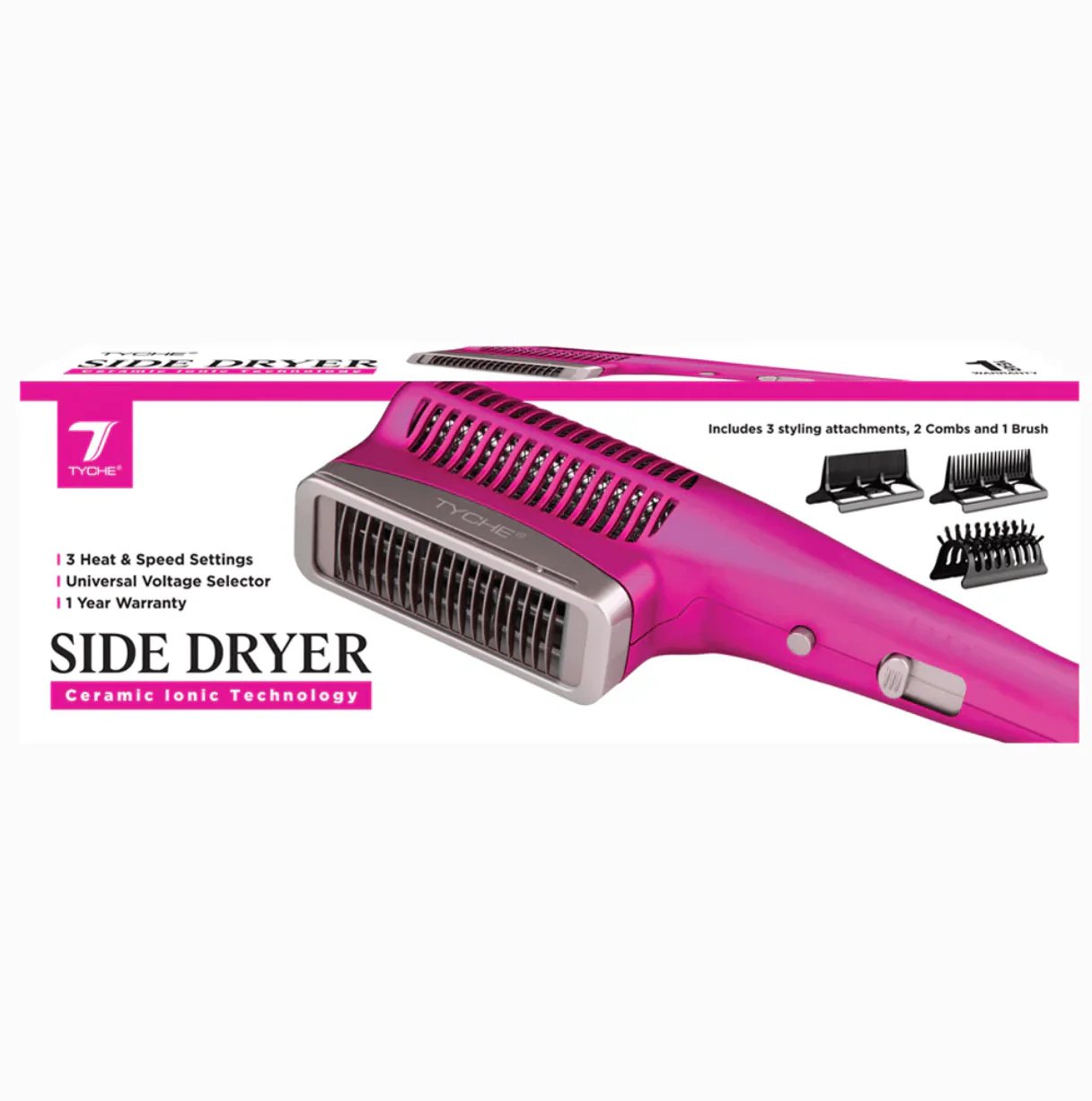 Nicka K New York Side Dryer Ceramic Ionic - 3 Attachments - Image 3