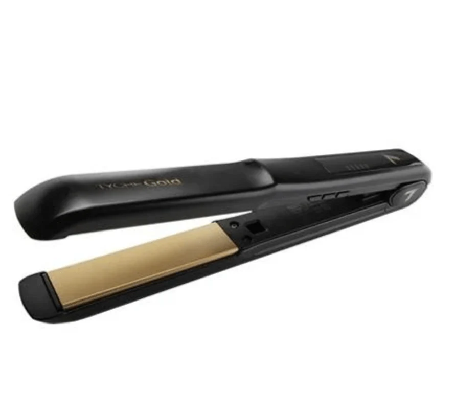 Nicka K Tyche Gold Ceramic Flat Iron – Double Coated Plates - Image 10