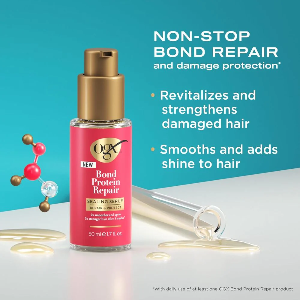 OGX Repair and Protect Bond Protein Sealing Hair Serum - 1.7 fl oz - Image 2