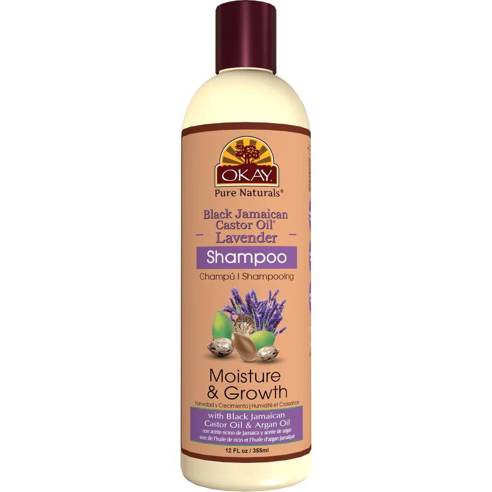 Okay Black Jamaican Castor Oil and Lavender Shampoo 12 oz