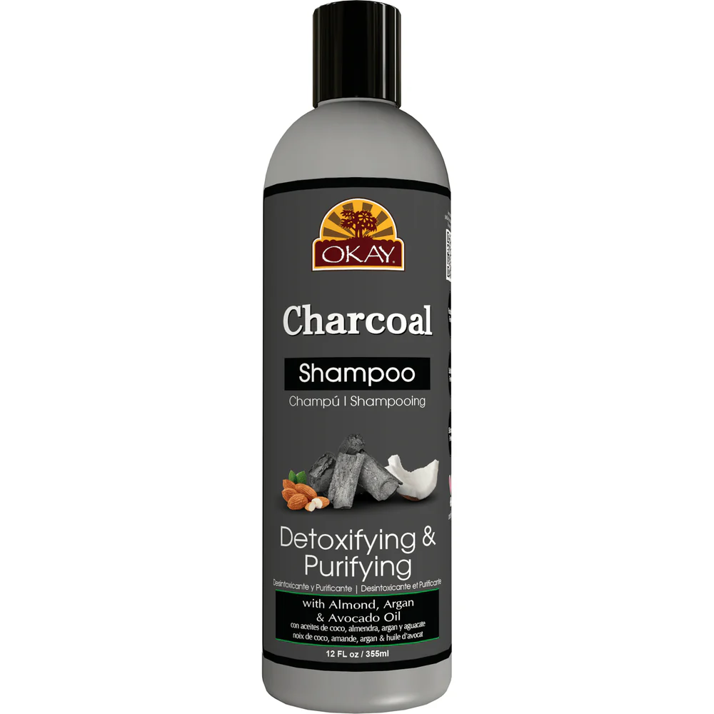 OKAY CHARCOAL DETOXIFYING & PURIFYING SHAMPOO 12oz