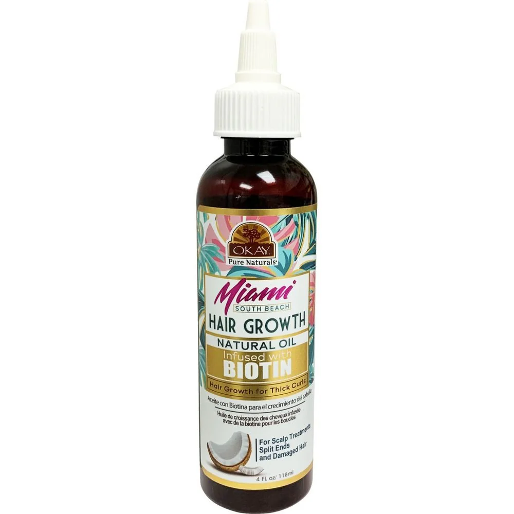 OKAY Miami South Beach Curls Hair Growth Oil 4 oz