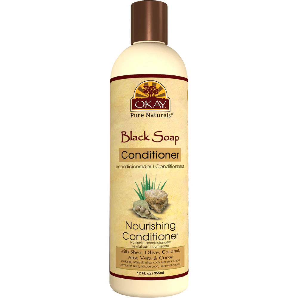 OKAY Pure Naturals African Black Soap Conditioner - 12oz
