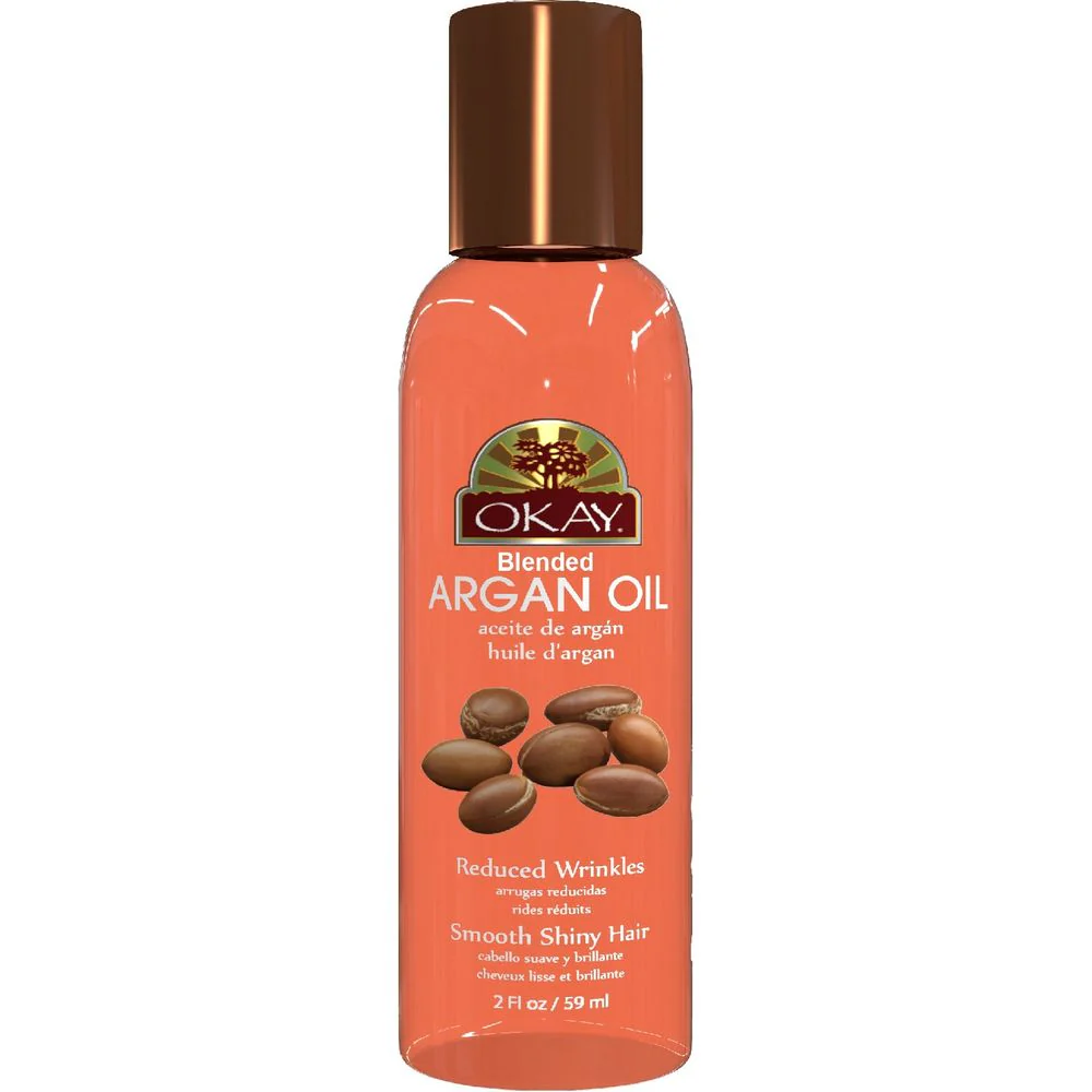 Okay Pure Naturals Argan Blended Oil for Hair and Skin 2 Oz