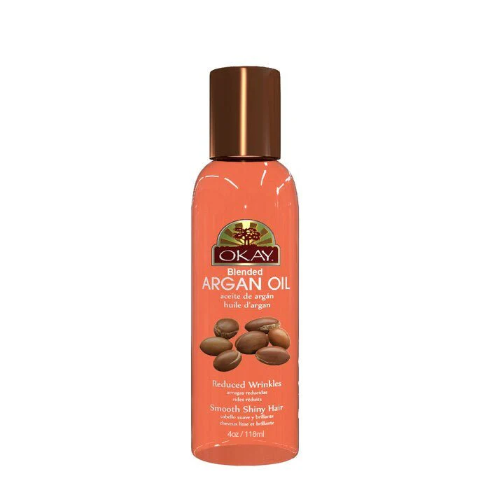 Okay Pure Naturals Argan Blended Oil for Hair and Skin 4 Oz