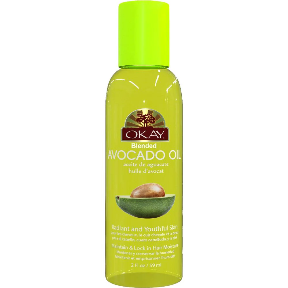 Okay Pure Naturals Avocado Oil for Hair and Skin 2oz Paraben Free