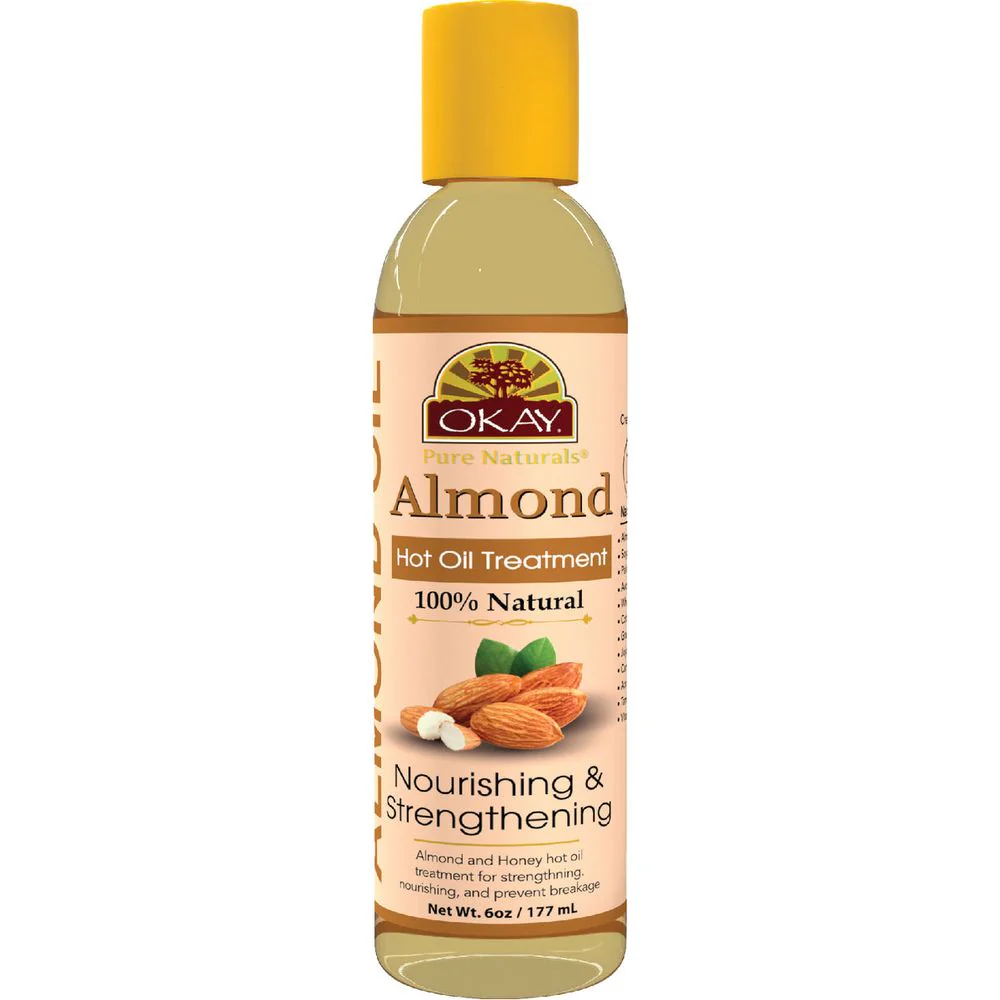 OKAY Pure Naturals HOT OIL TREATMENT ALMOND 6oz