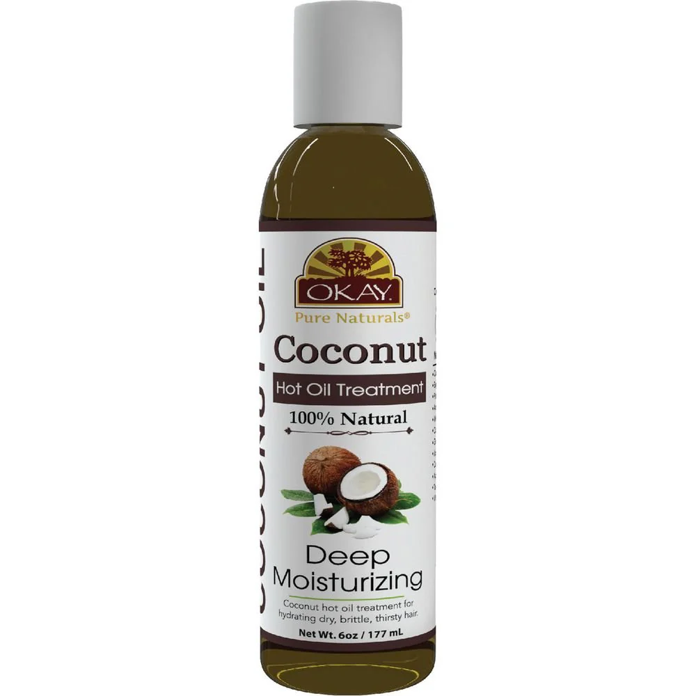 OKAY Pure Naturals HOT OIL TREATMENT COCONUT OIL 6oz