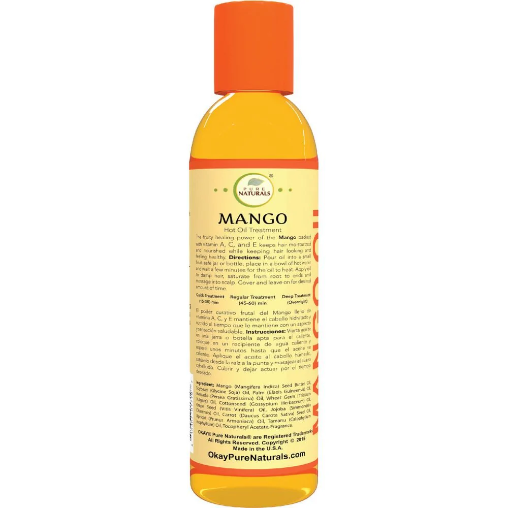 OKAY Pure Naturals HOT OIL TREATMENT MANGO 6oz