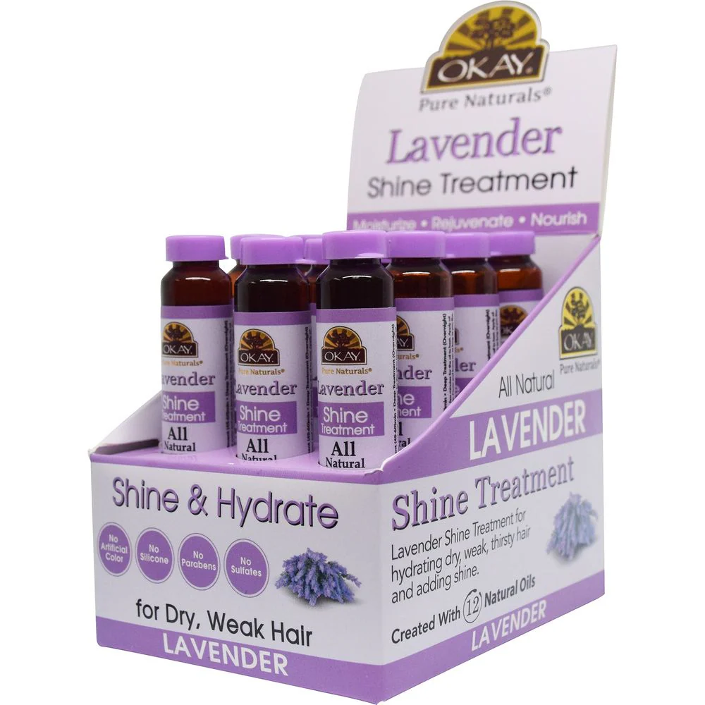 OKAY Pure Naturals LAVENDER SHINE TREATMENT 0.6oz