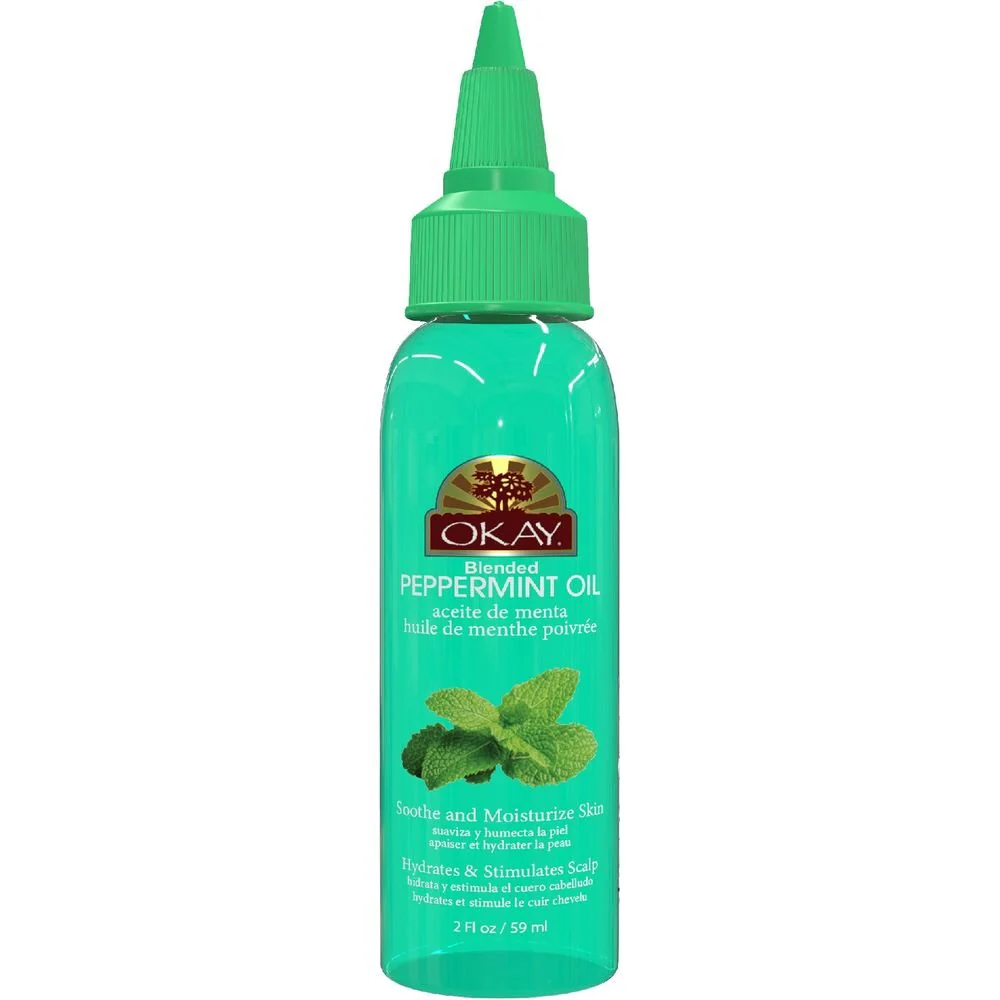OKAY Pure Naturals Peppermint Blended Oil for Hair and Skin 2oz