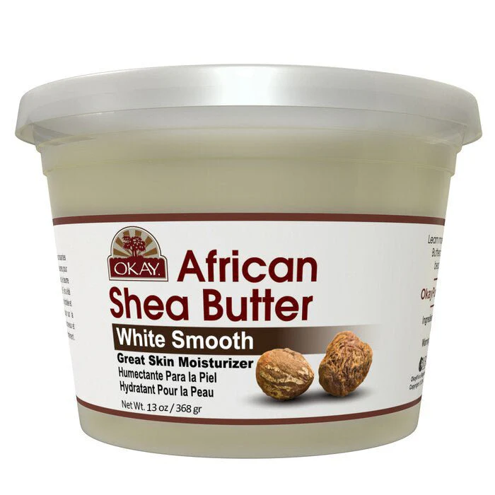 OKAY Pure Naturals Shea Butter White Jar 13 oz