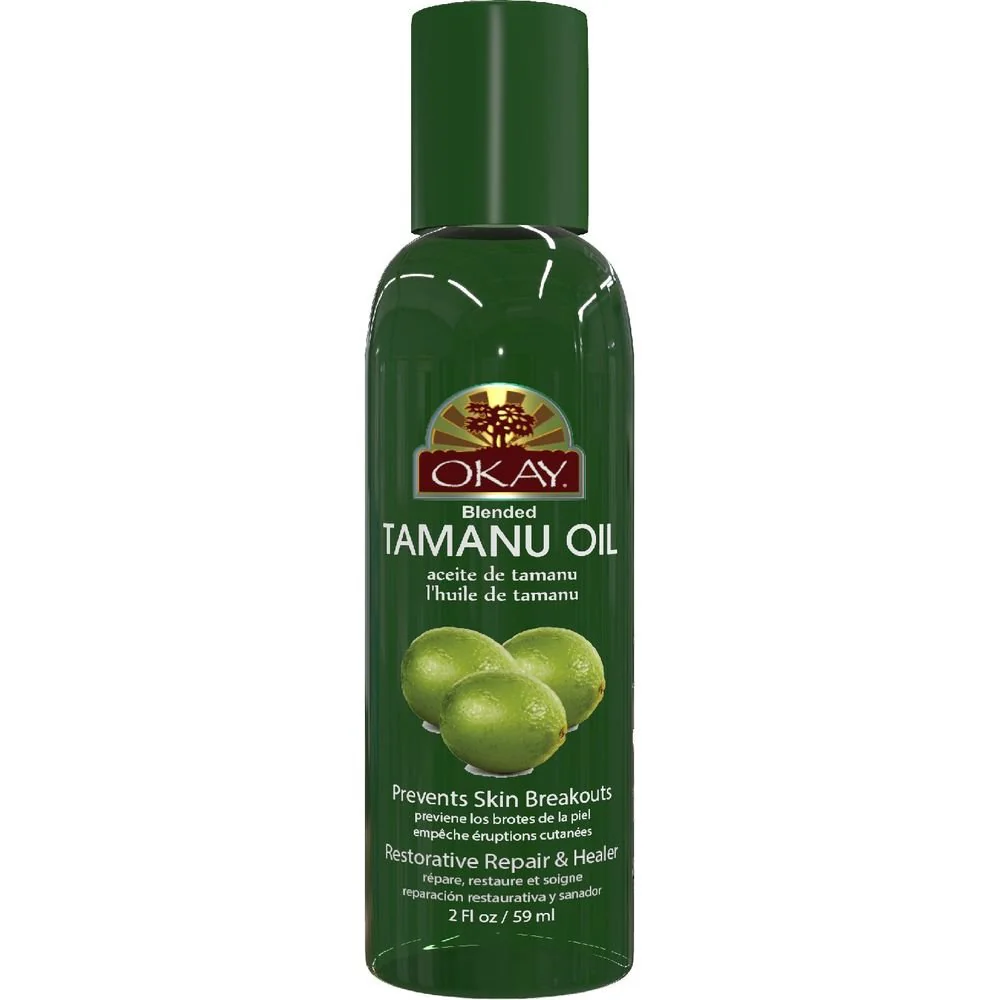 OKAY Pure Naturals TAMANU OIL for HAIR & SKIN Paraben FREE 2oz / 59ml