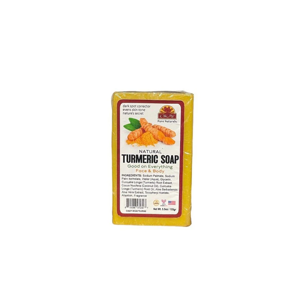 OKAY Pure Naturals Turmeric Soap Bar – 5.5 oz
