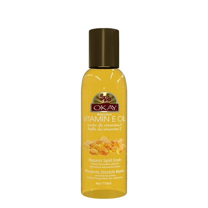 OKAY Pure Naturals VITAMIN E BLENDED OIL for HAIR, SKIN & NAIL 4oz