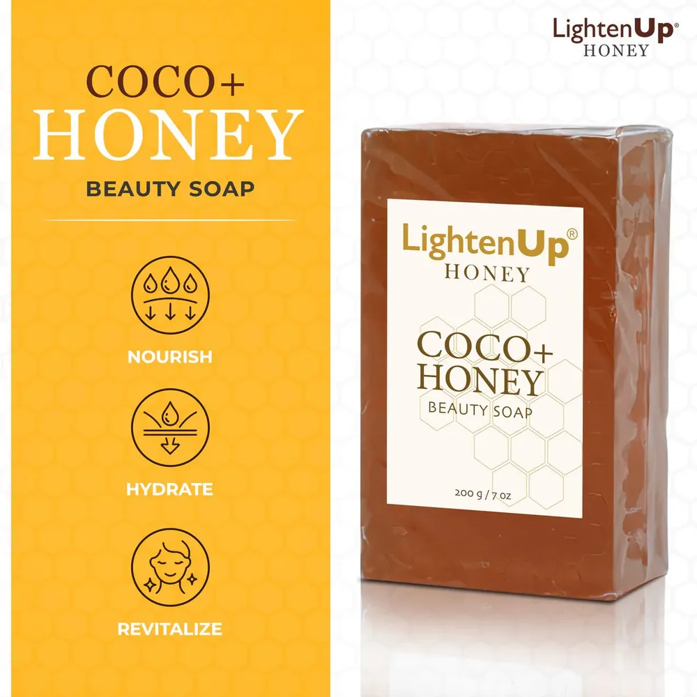 Omic LightenUp Honey Soap –  200 g - Image 2