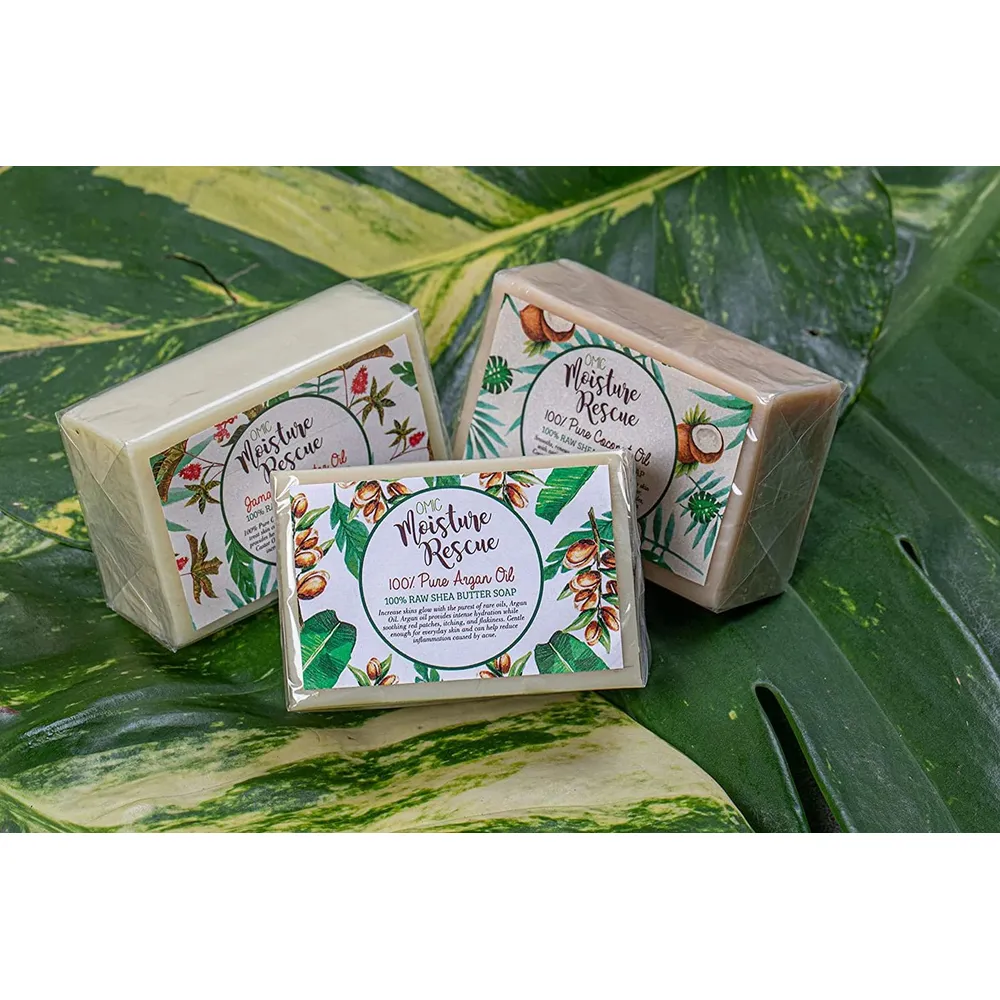 Omic Moisture Rescue Shea Butter Soap with Castor Oil – 125g - Image 3
