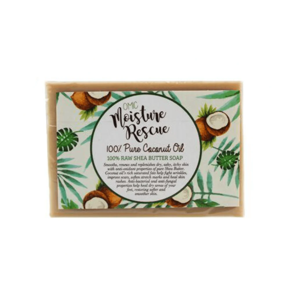 Omic Moisture Rescue Shea Butter Soap with Coconut Oil β 125g - Image 2