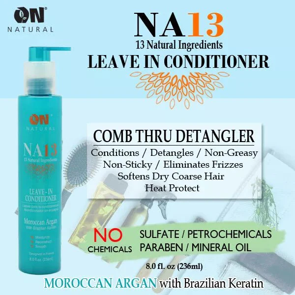 ON Natural NA13 Comb-Thru Leave-In Conditioner & Detangler β 8 oz - Image 5