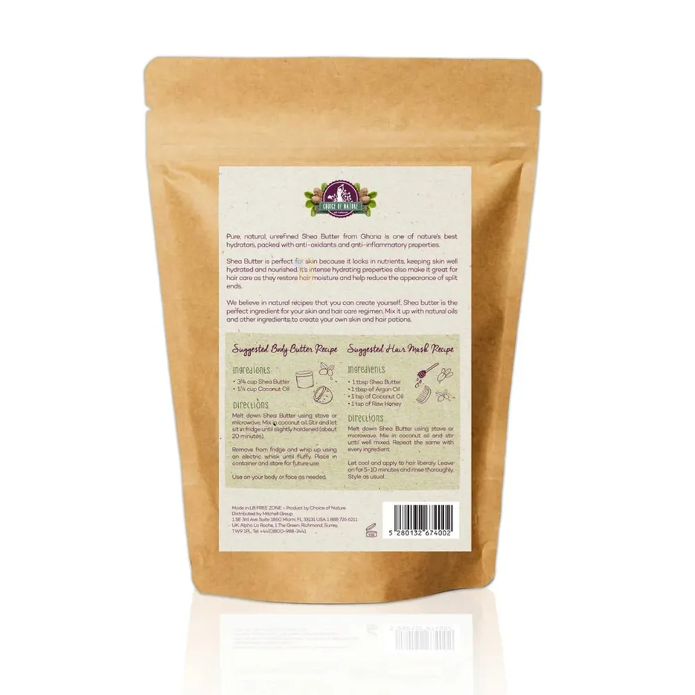 Mitchell Organics Unrefined Nylon Pack Shea Butter Bar – 16oz - Image 2