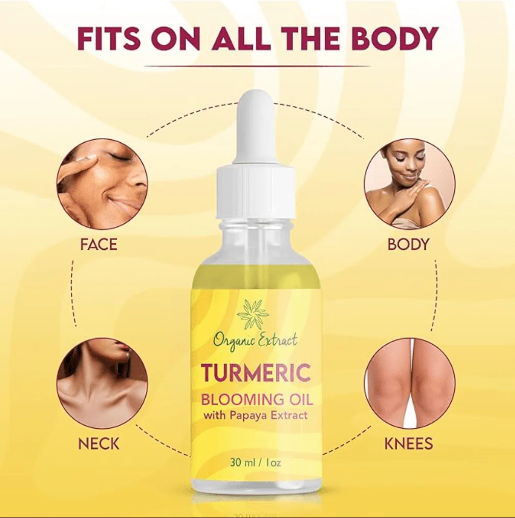 Organic Extract Turmeric Blooming Oil - 1oz - Image 5