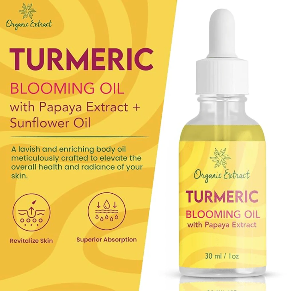 Organic Extract Turmeric Blooming Oil - 1oz - Image 6