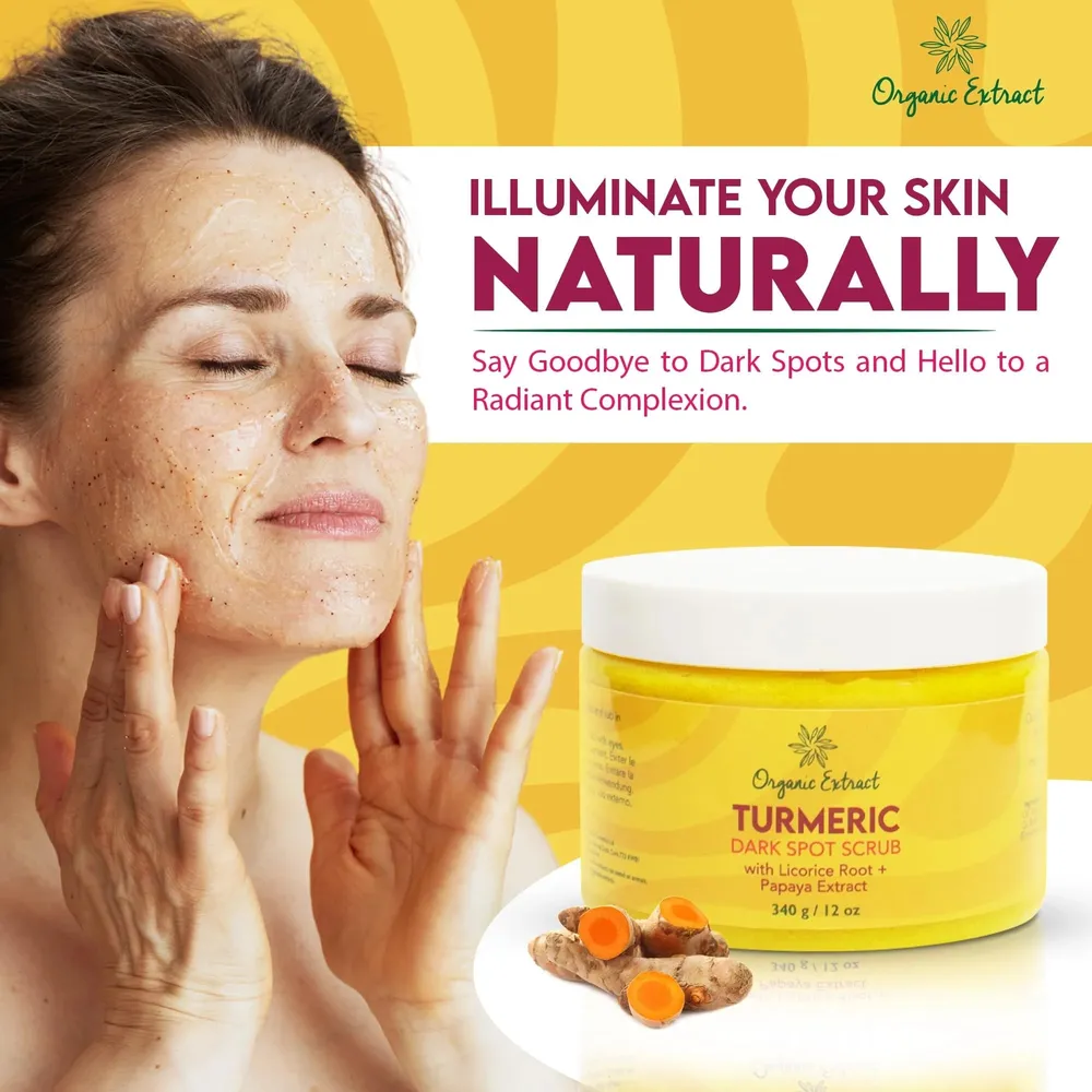Organic Extract Turmeric Dark Spot Scrub - 12oz - Image 5