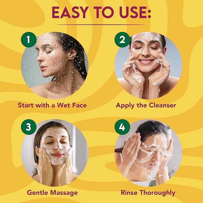 Organic Extract Turmeric Facial Cleanser – 4oz - Image 6