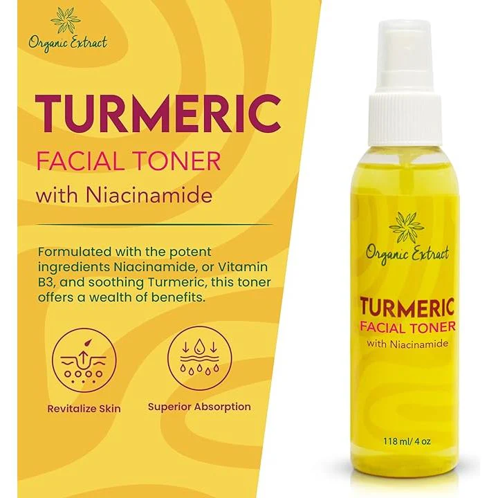 Organic Extract Turmeric Facial Toner - 4oz - Image 2