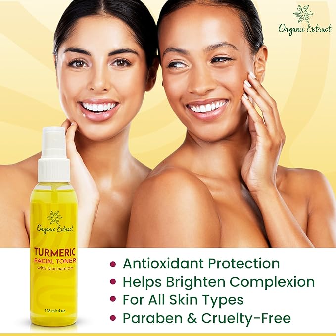 Organic Extract Turmeric Facial Toner - 4oz - Image 5
