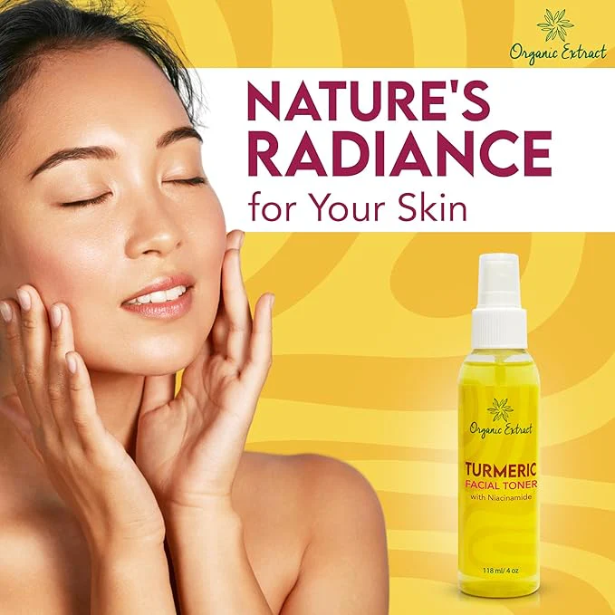 Organic Extract Turmeric Facial Toner - 4oz - Image 7