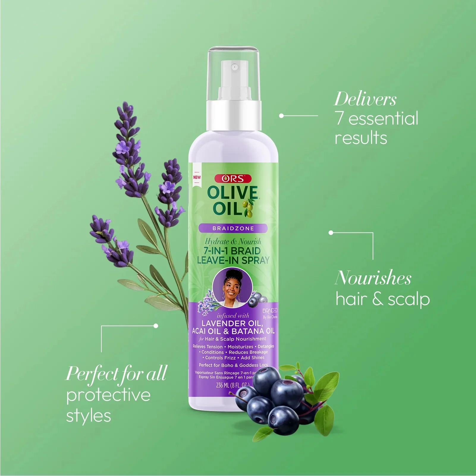 ORS Braid Zone 7in1 Braid Leave-in Spray - 8oz - Image 11