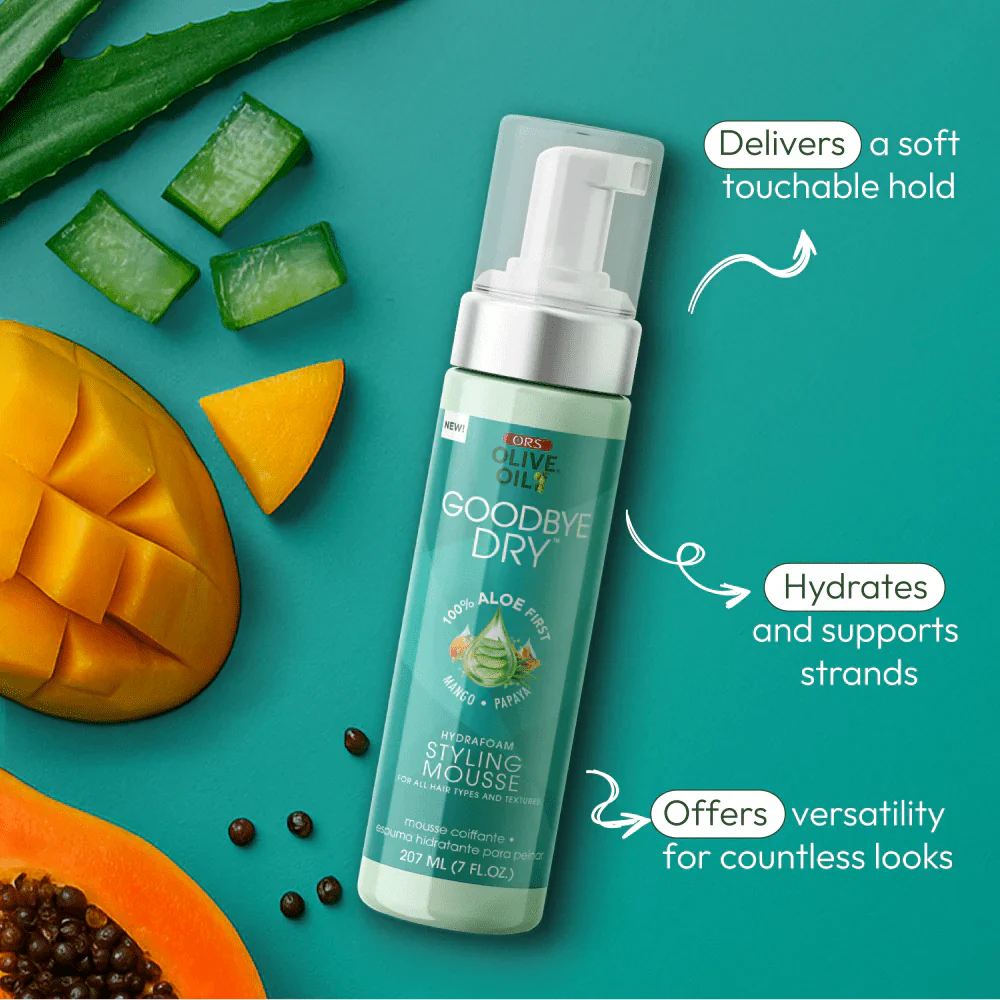 ORS Olive Oil Goodbye Dry Hydrafoam Styling Mousse β 7oz - Image 3