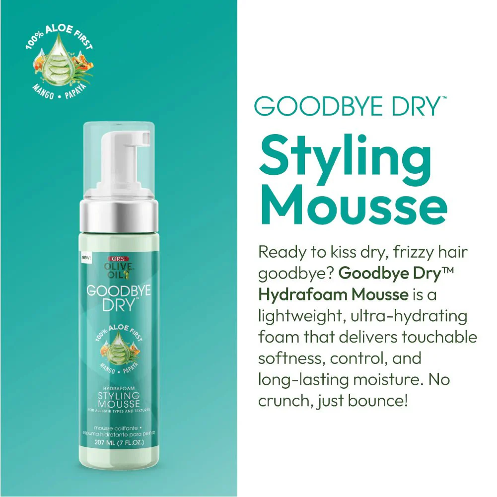 ORS Olive Oil Goodbye Dry Hydrafoam Styling Mousse β 7oz - Image 5