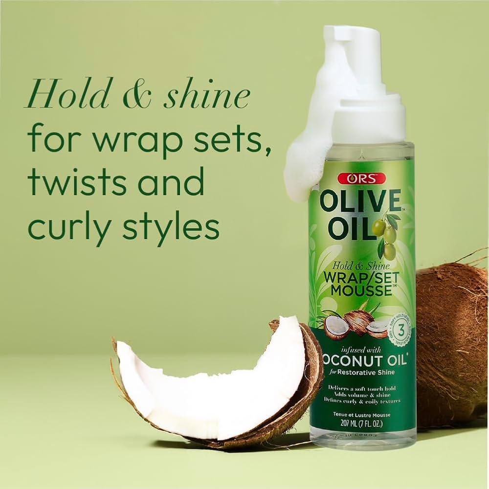 ORS Olive Oil Hold & Shine Mousse & Creme - Image 2