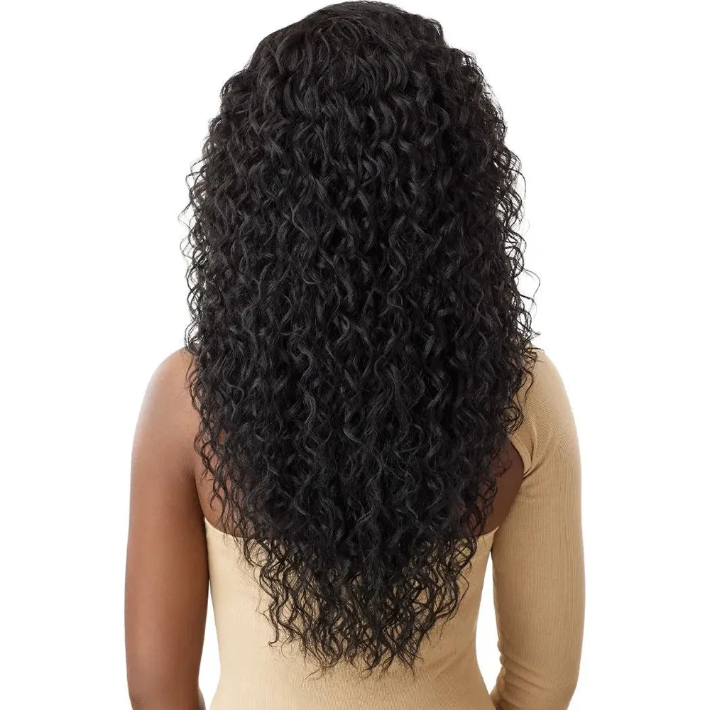 Outre 100% Human Hair Blend 5x5 HD Lace Closure Wig - Malaysian Deep 26" - Image 6